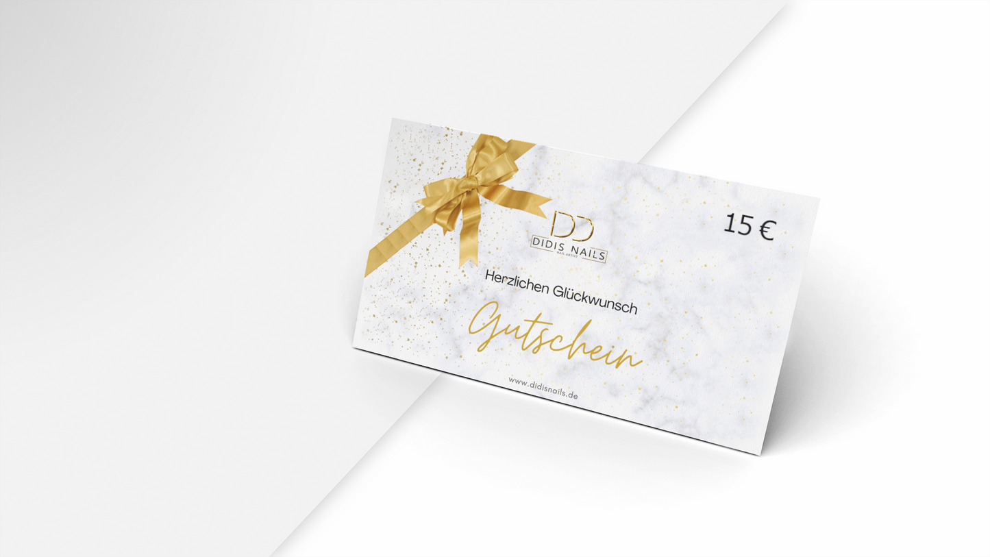 Glückwunsch - Gutschein 15 Euro