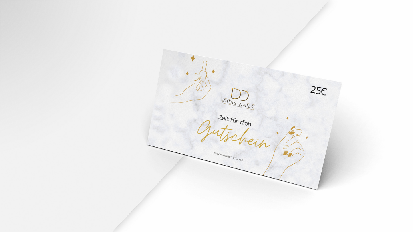 Zeit für Dich - Gutschein 25 Euro – didisnails